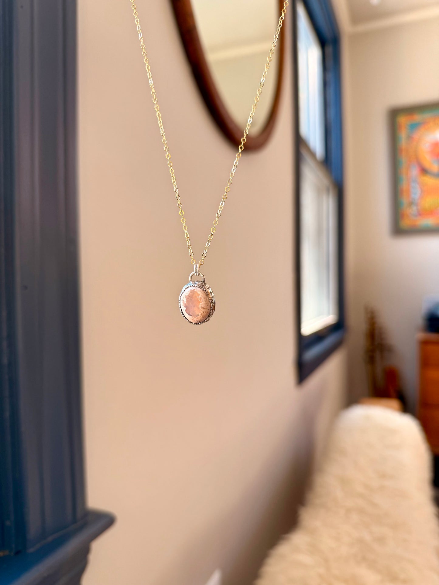 Mexican Fire Opal Pendant