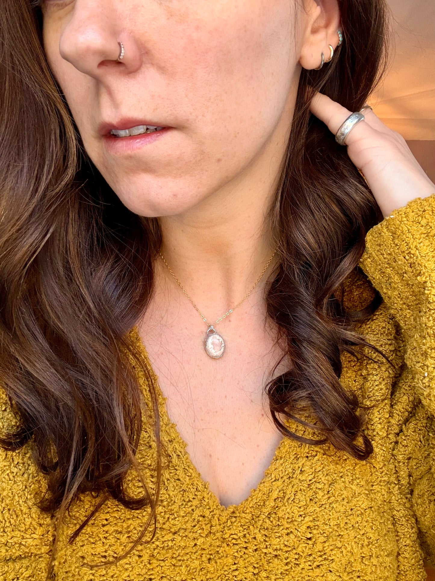 Mexican Fire Opal Pendant