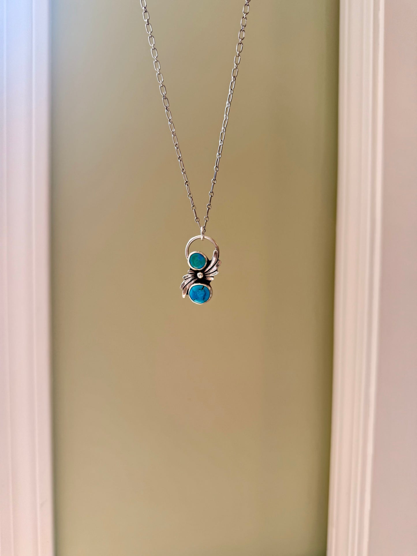 Twin Flame Turquoise Necklace