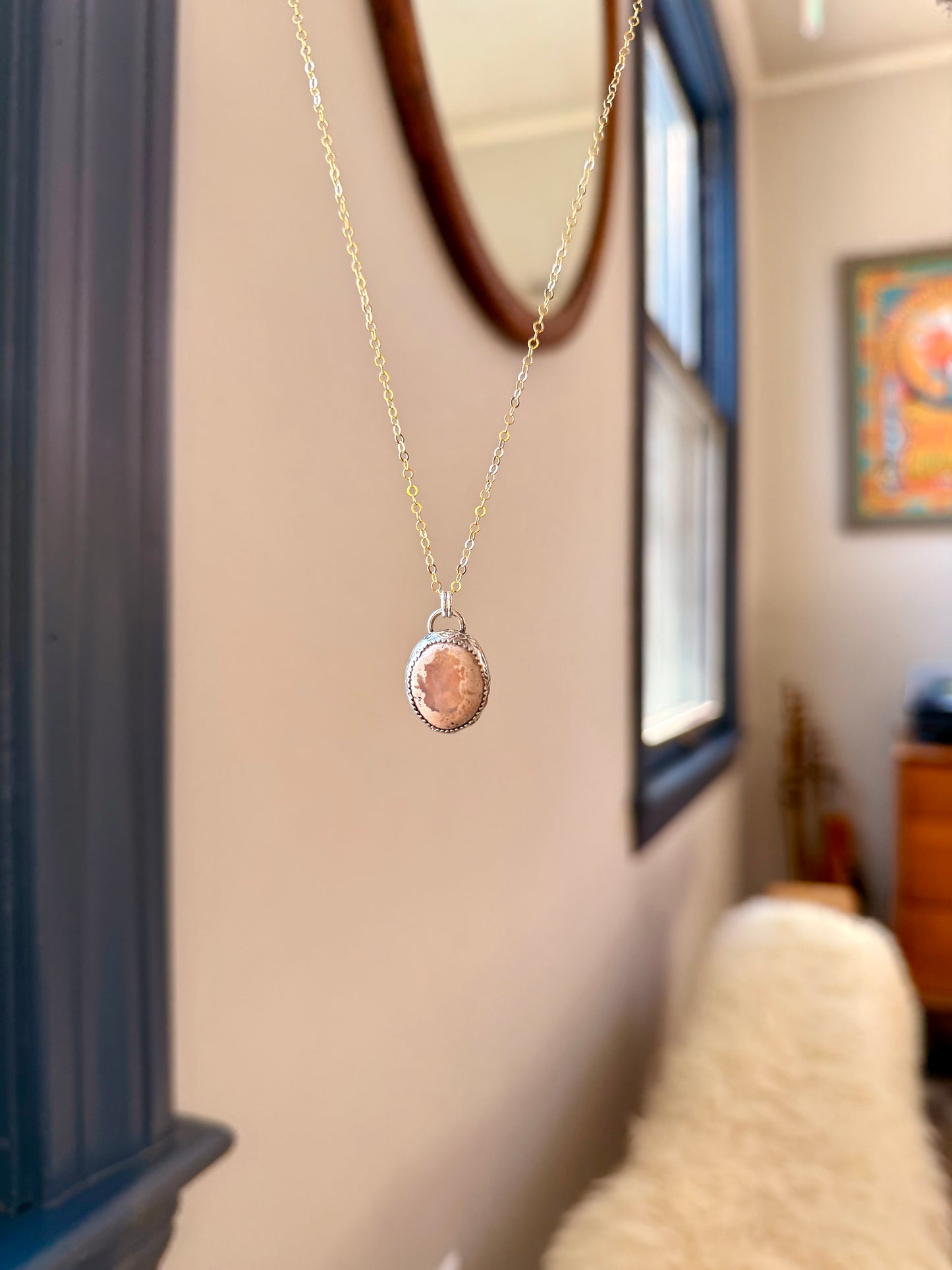 Mexican Fire Opal Pendant