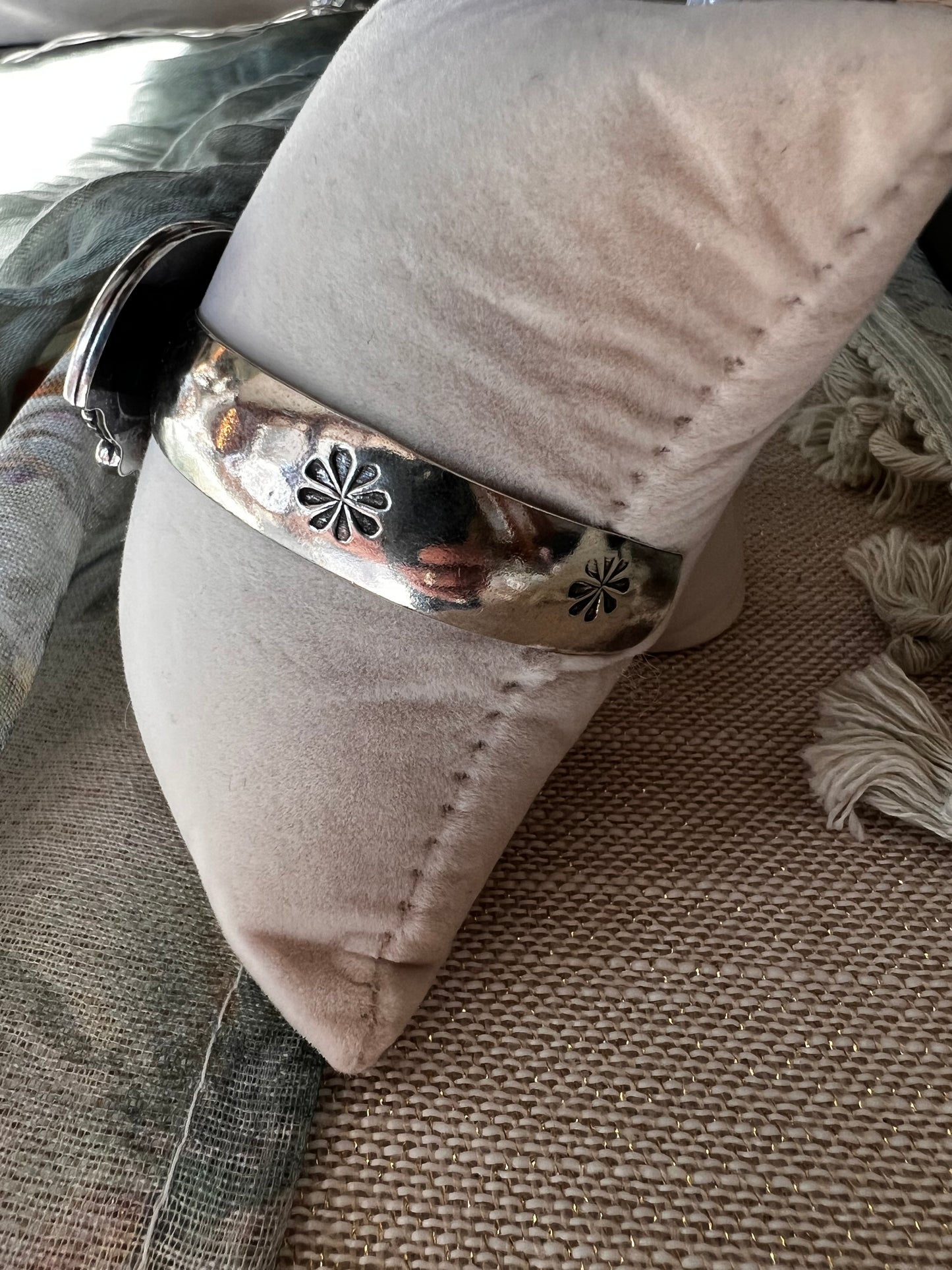 Flashy Moonstone Cuff