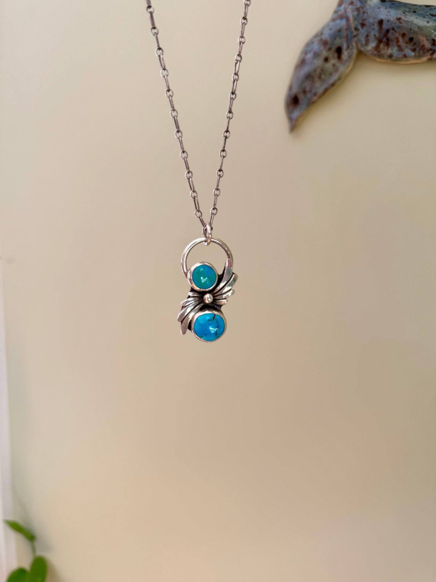 Twin Flame Turquoise Necklace