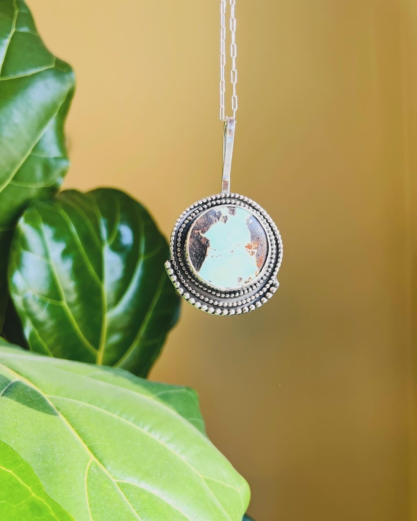 Tyrone Turquoise and Sterling Silver Statement Pendant