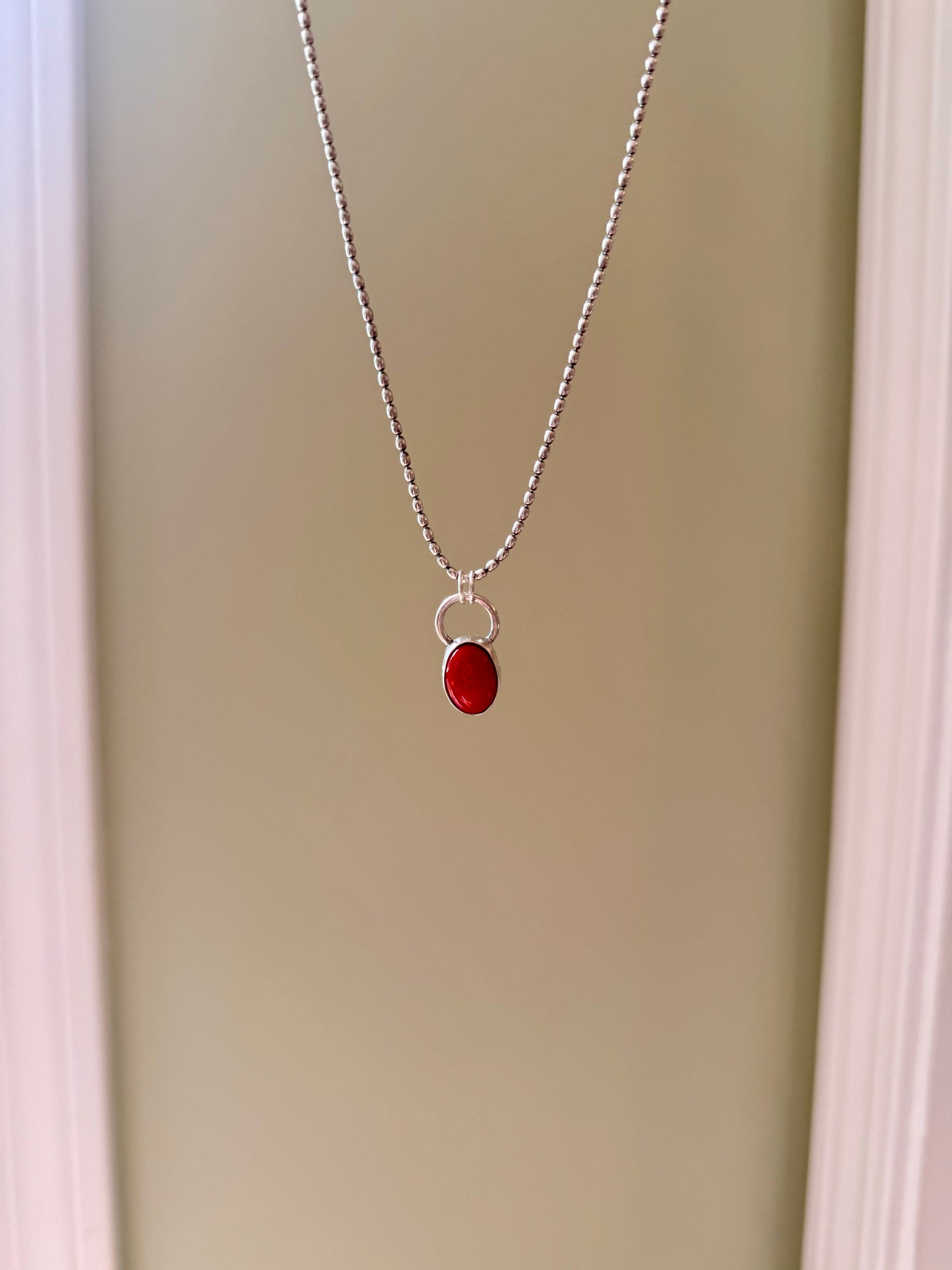 Crimson Talisman Necklace