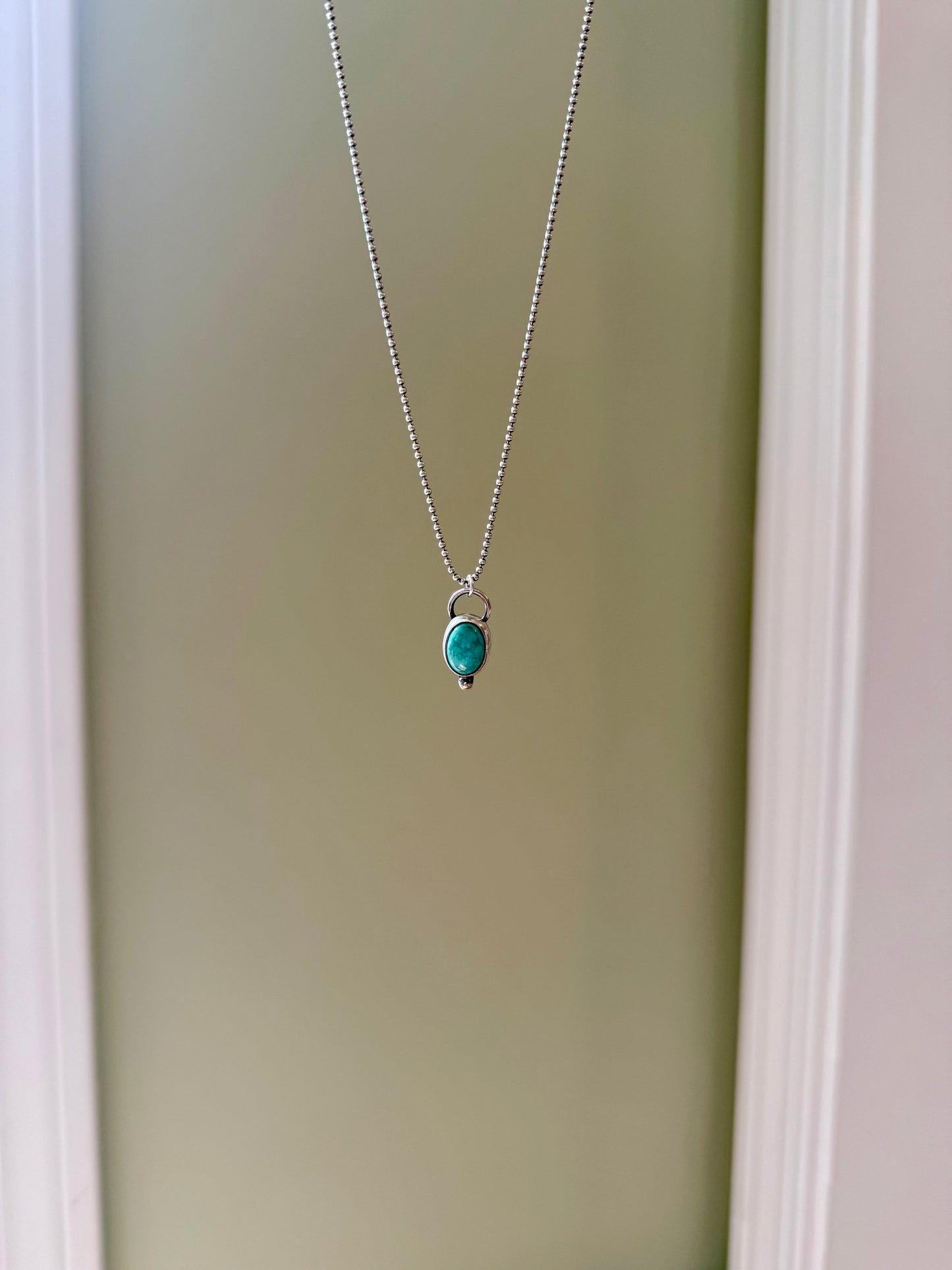 Seafoam Drop Necklace
