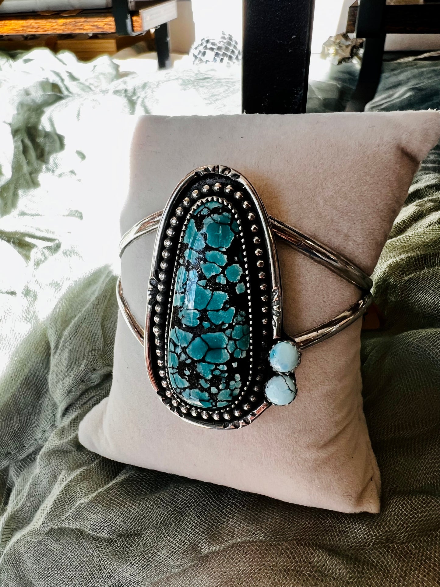 Hubei & Golden Hills Turquoise Cuff