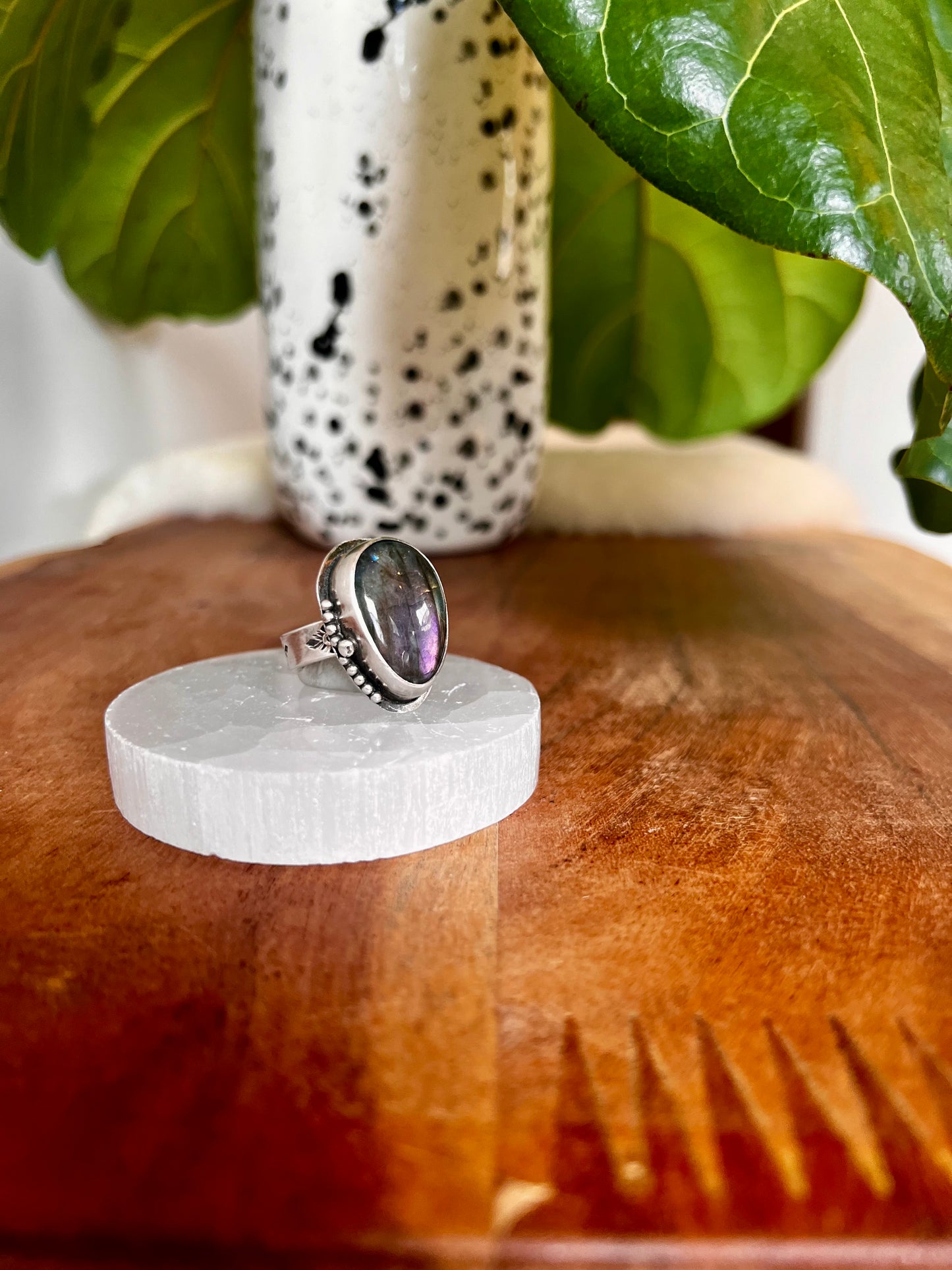 Fiery Labradorite Ring