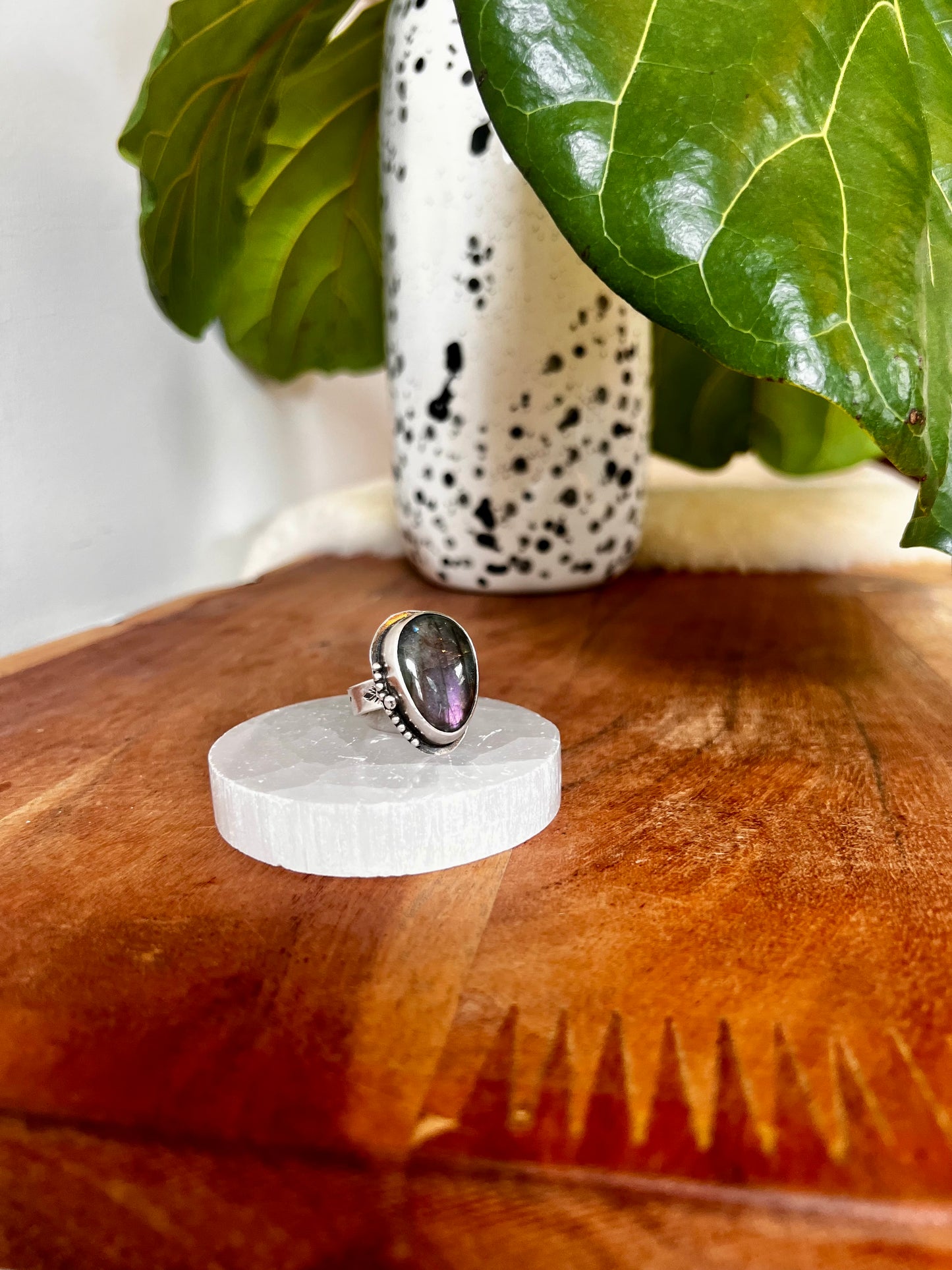 Fiery Labradorite Ring