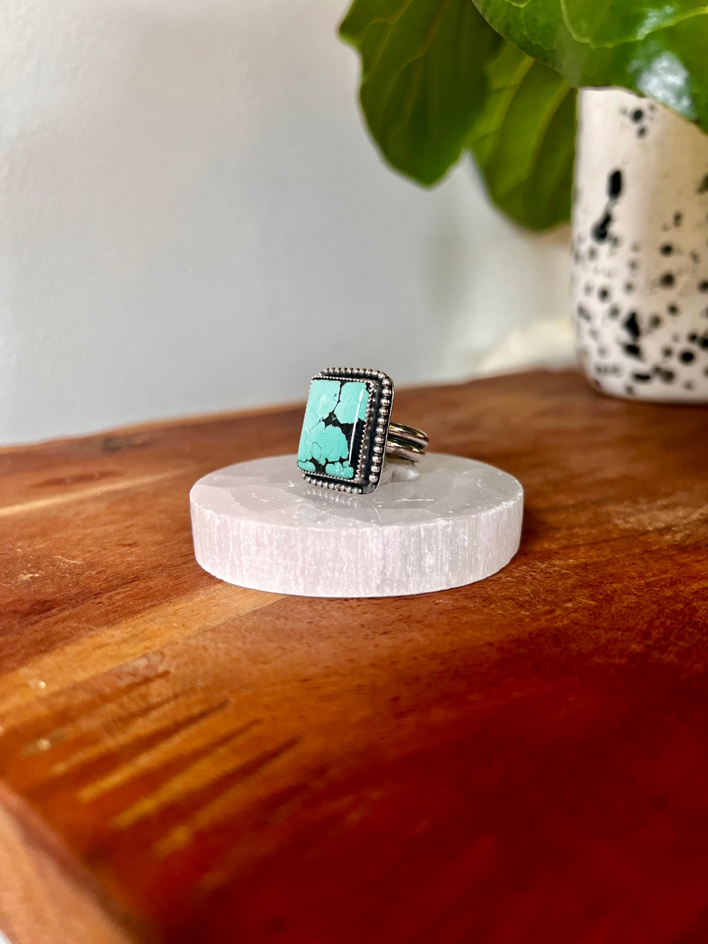 Hubei Turquoise Square Ring
