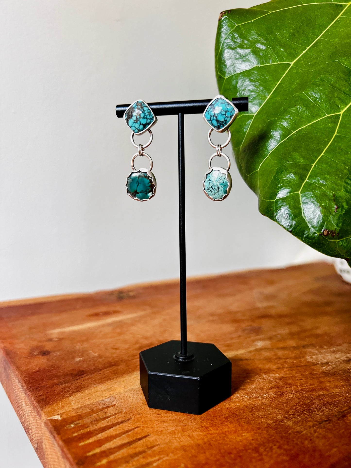 Double Hubei Turquoise Dangles