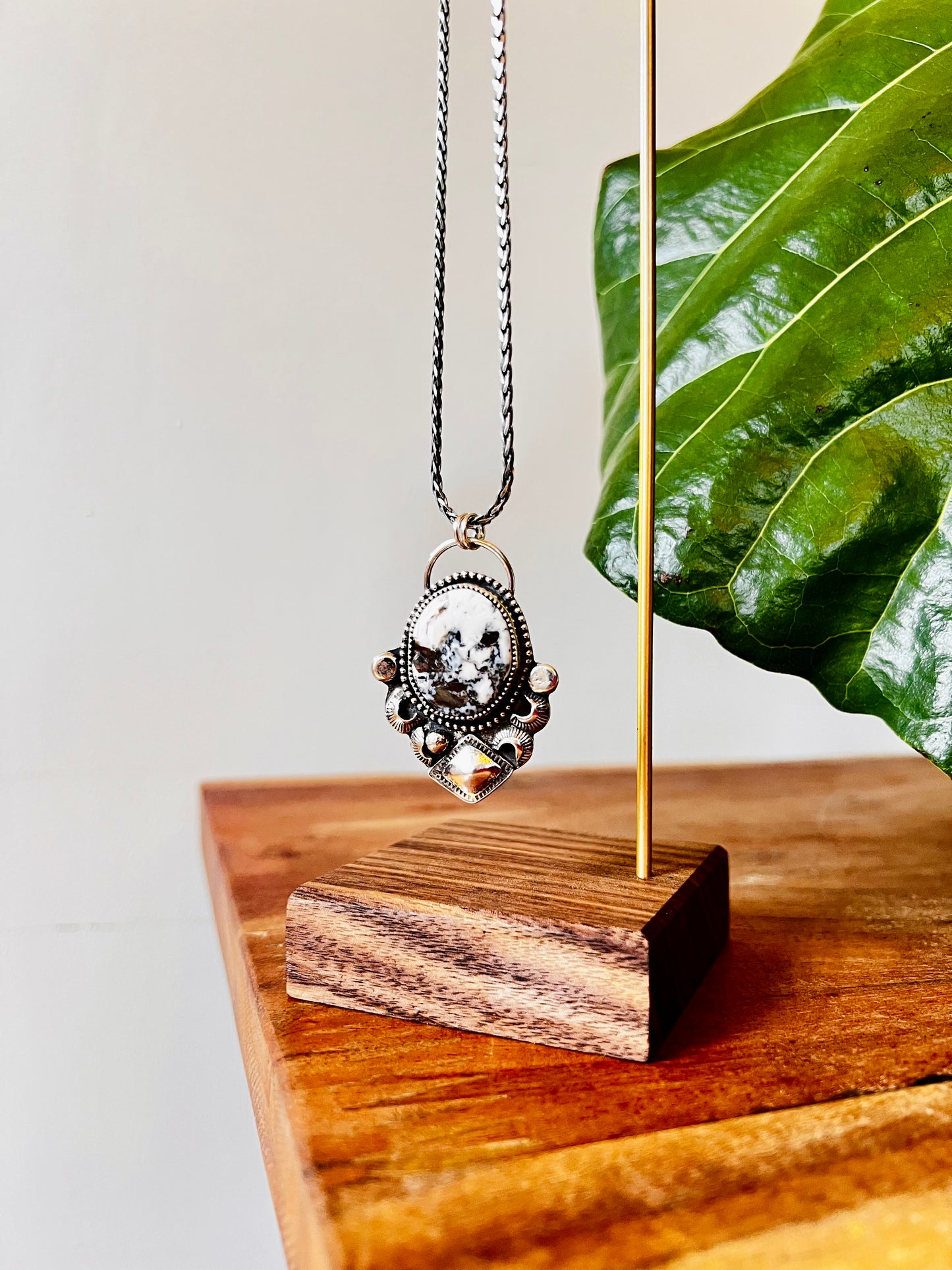 Adorned White Buffalo Pendant