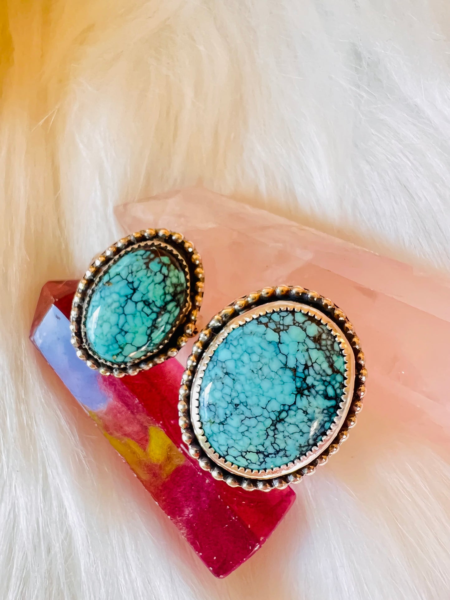 Moon River Turquoise and Sterling Silver Statement Ring