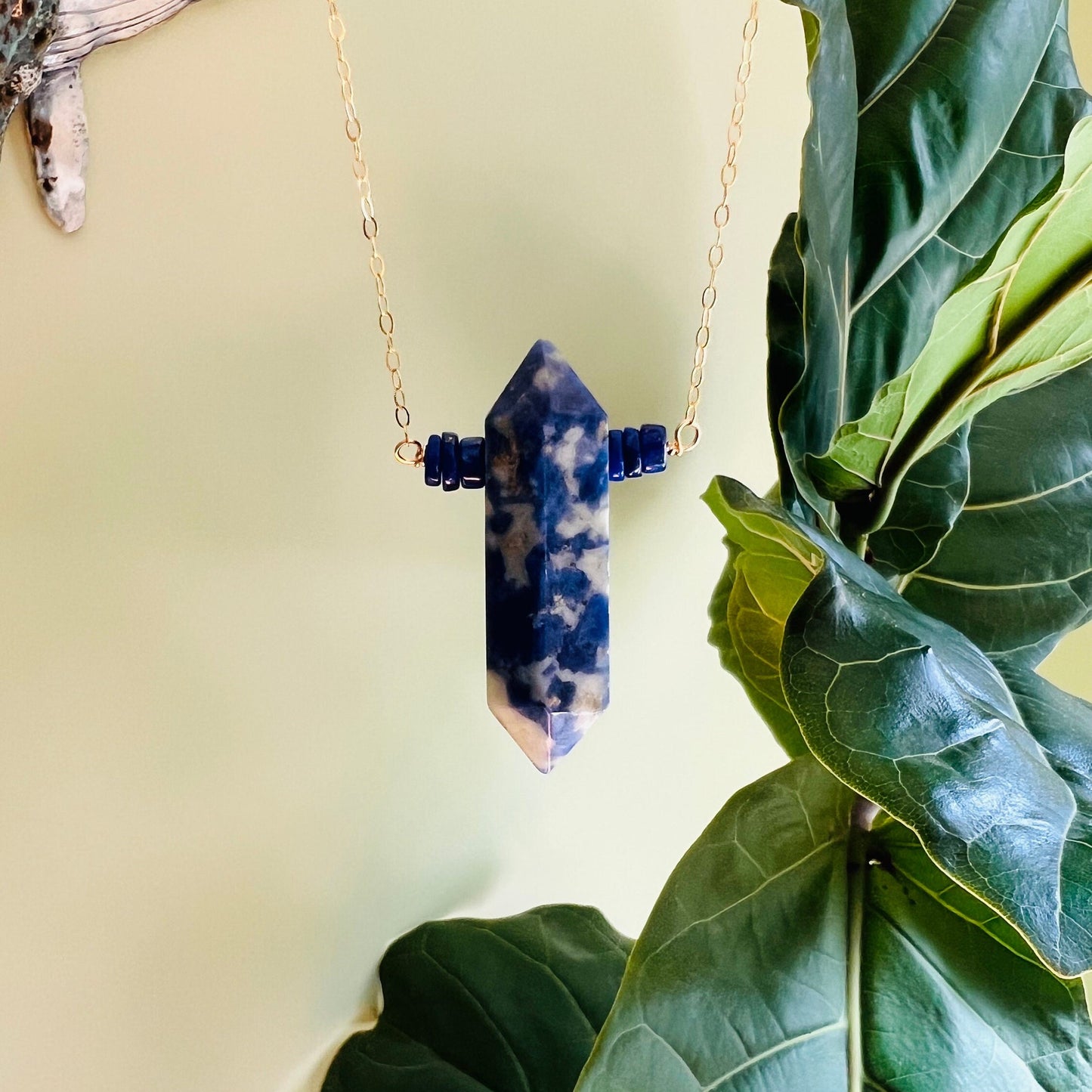 Protective Blue Sodalite & Lapis Lazuli Talisman Necklace