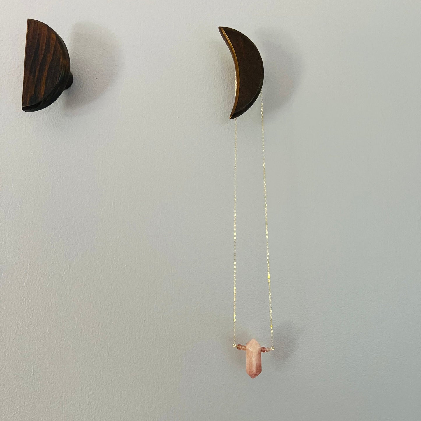 Pink Strawberry Quartz Talisman Pendant