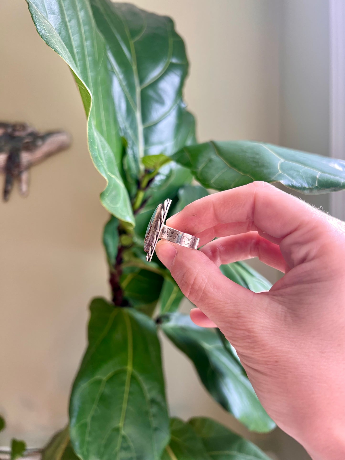 Turquoise Butterfly Ring