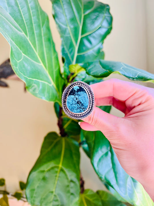 Large Hubei Turquoise Statement Ring