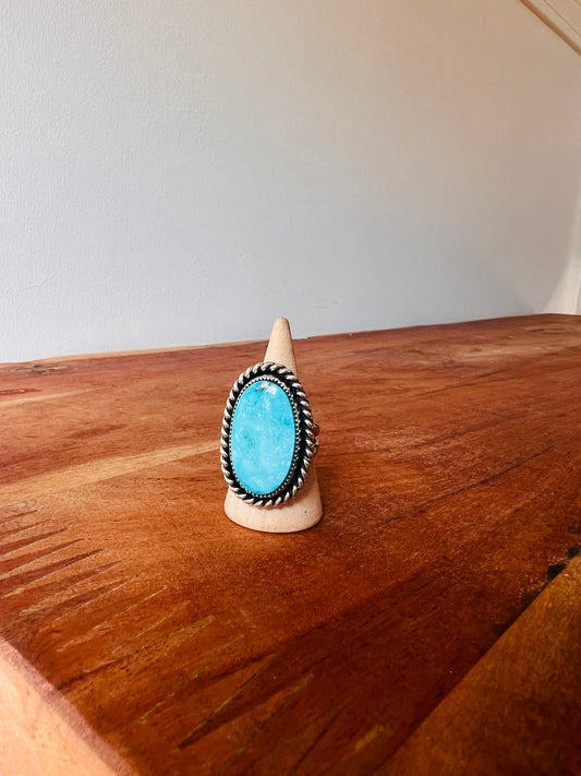 North Turquoise Mountain Sterling Ring