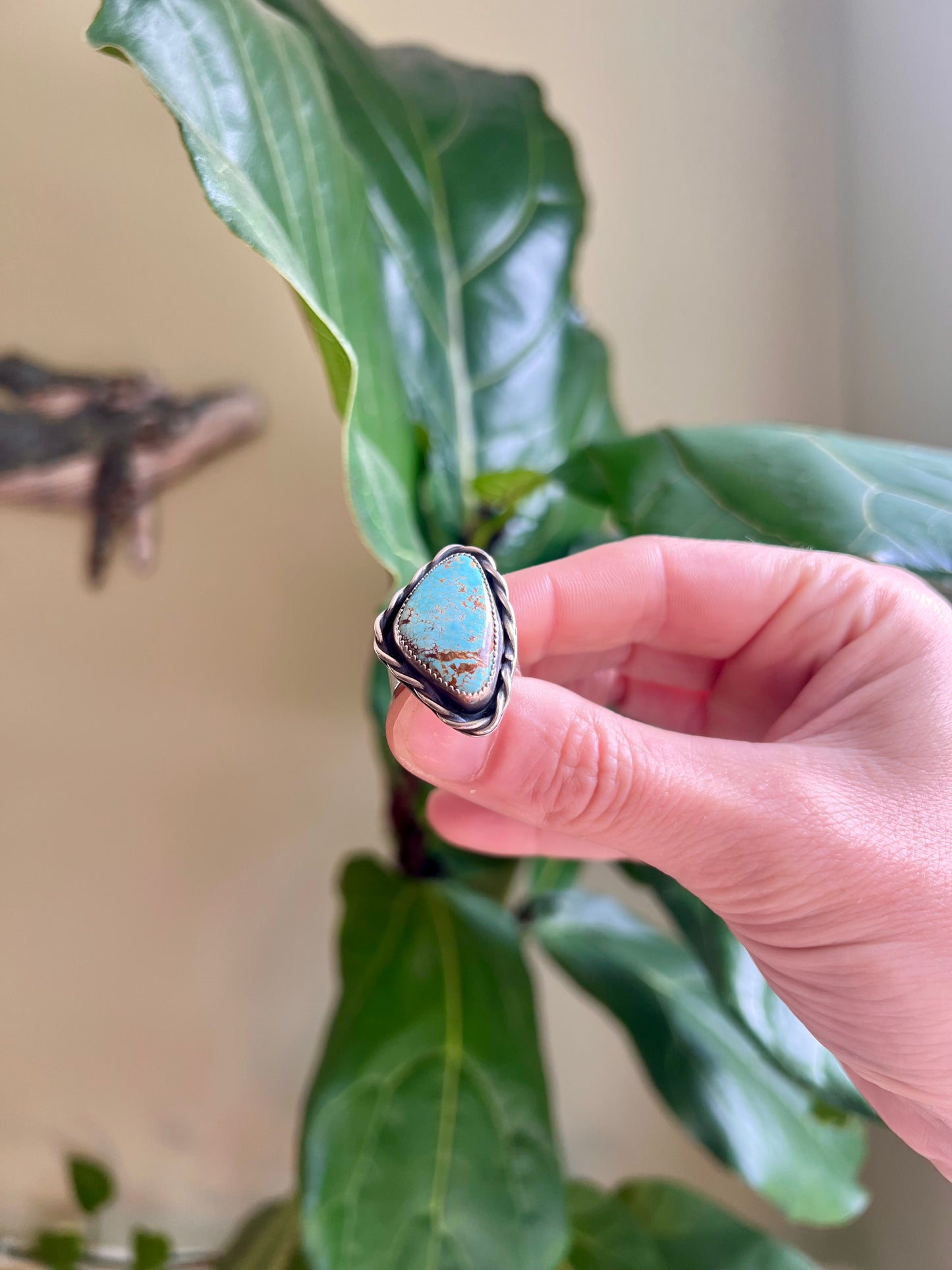 Turquoise Butterfly Ring