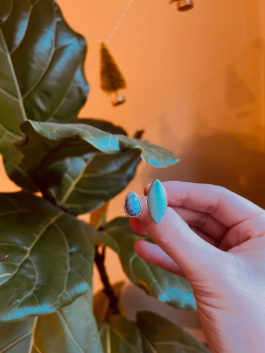 Silver Floating Turquoise Ring