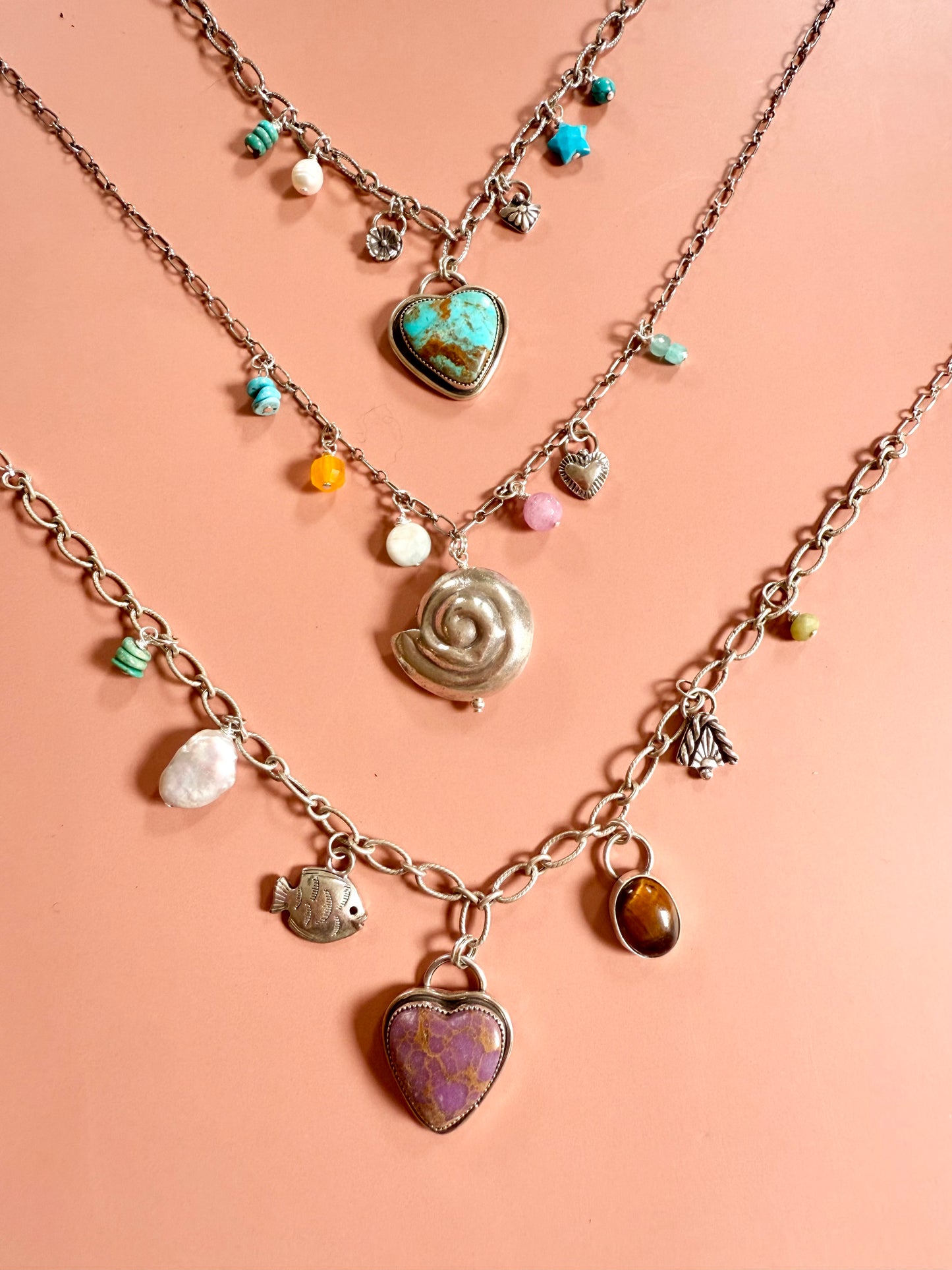 Heart of the Sea Charm Necklace