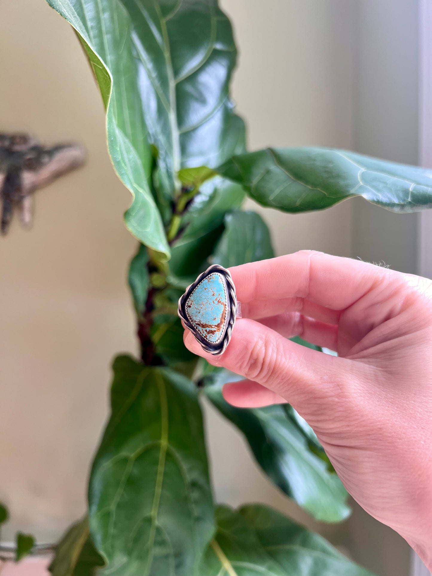 Turquoise Butterfly Ring