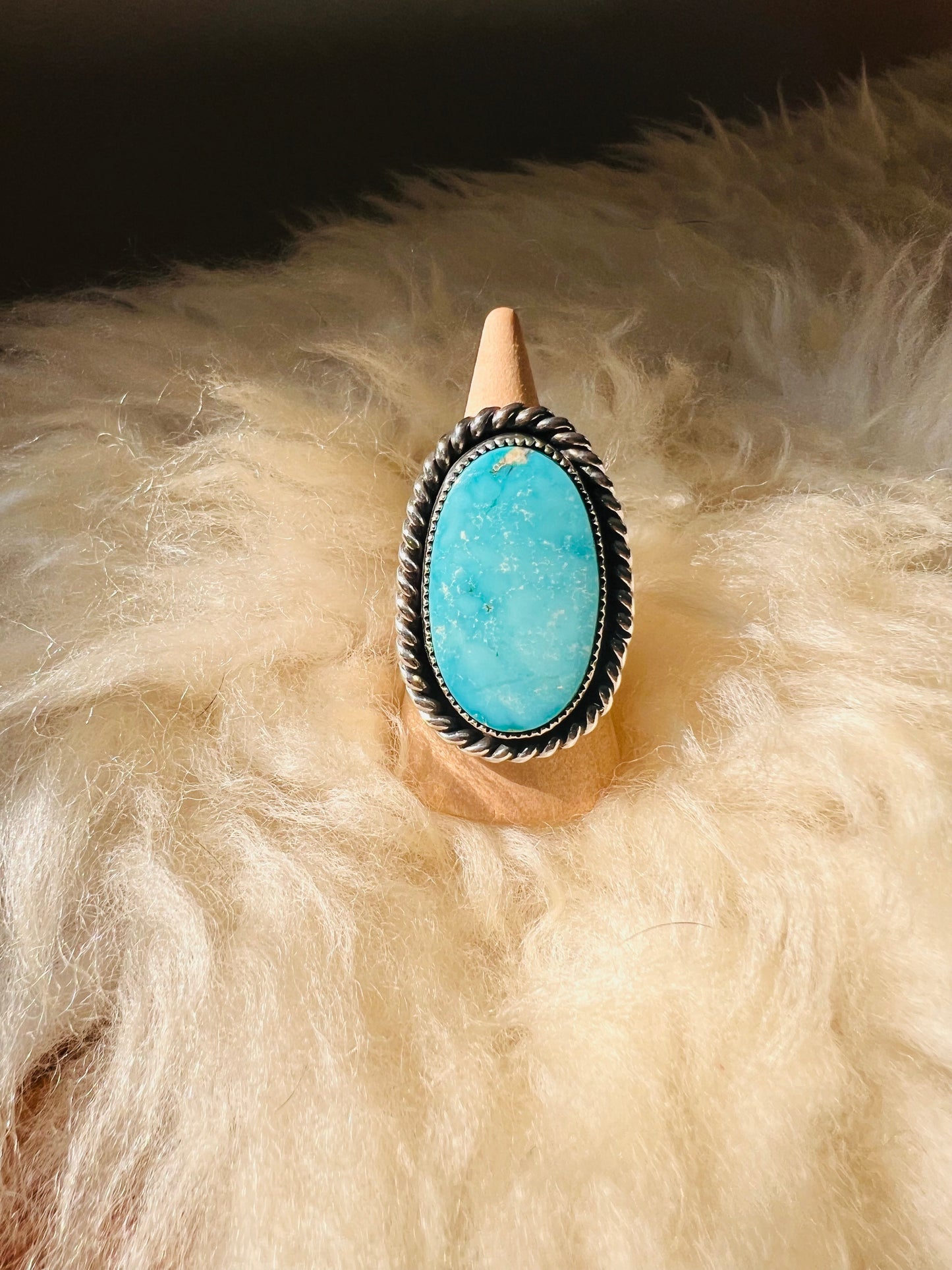 North Turquoise Mountain Sterling Ring