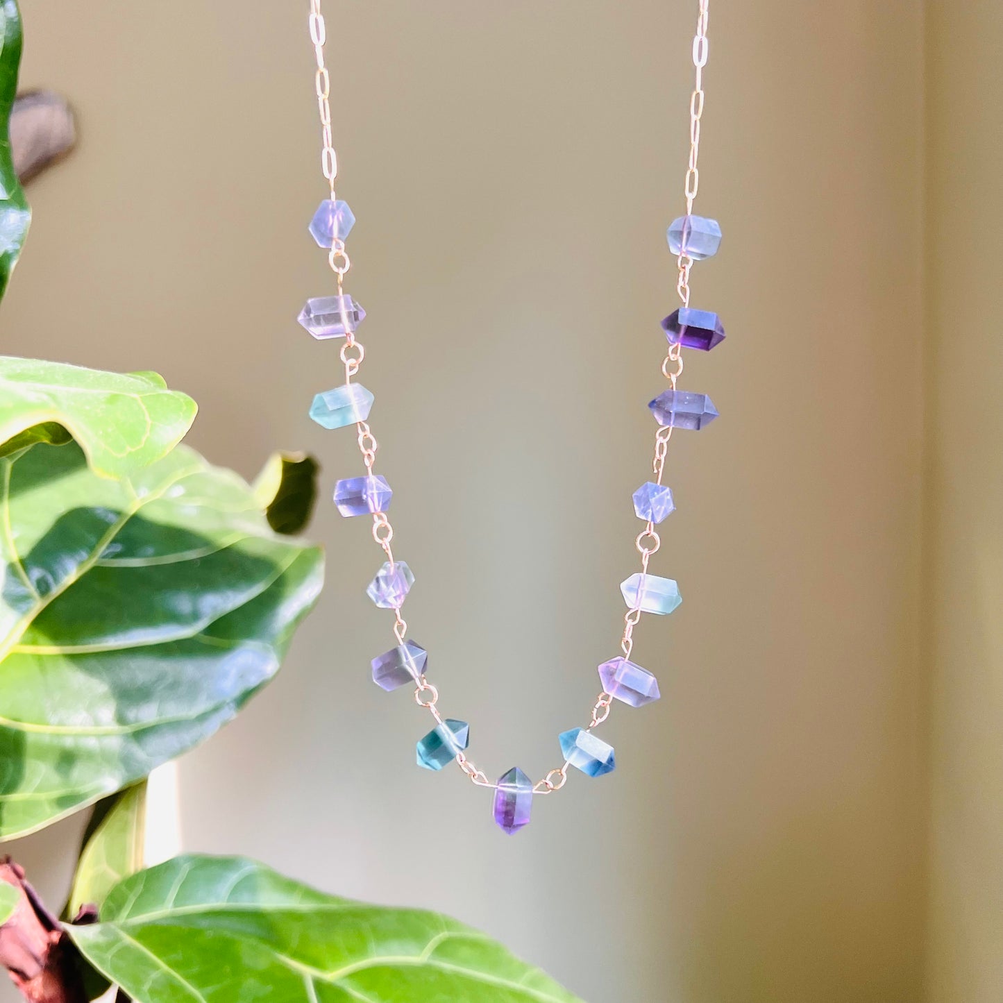 Rainbow Fluorite Floating Gems