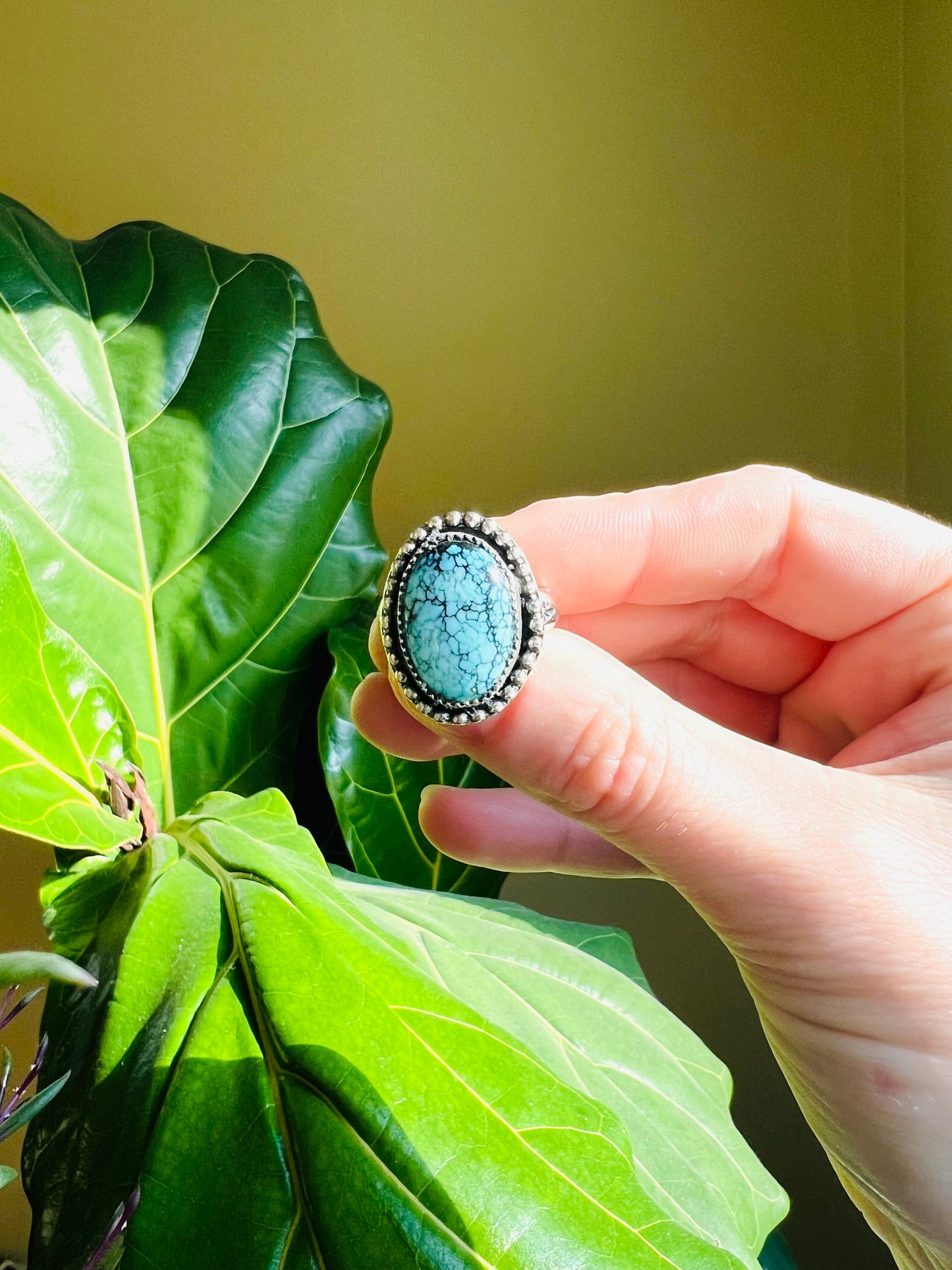 Moon River Turquoise and Sterling Silver Ring