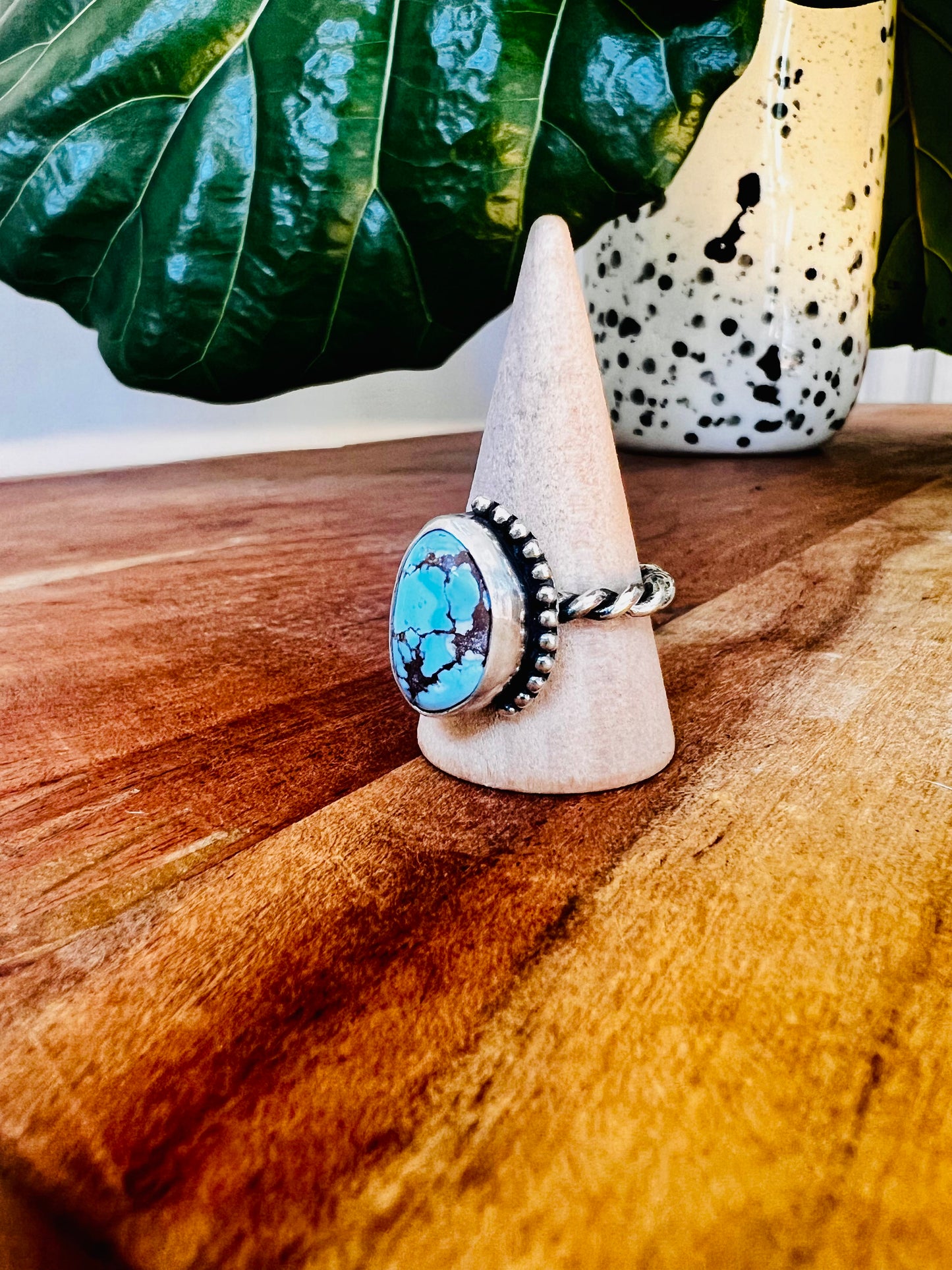 Golden Hills Turquoise Twisted Ring